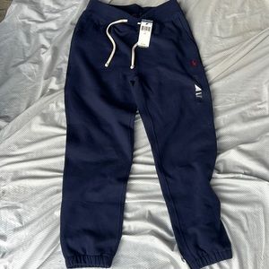 Polo Ralph Lauren blue sweatpants.